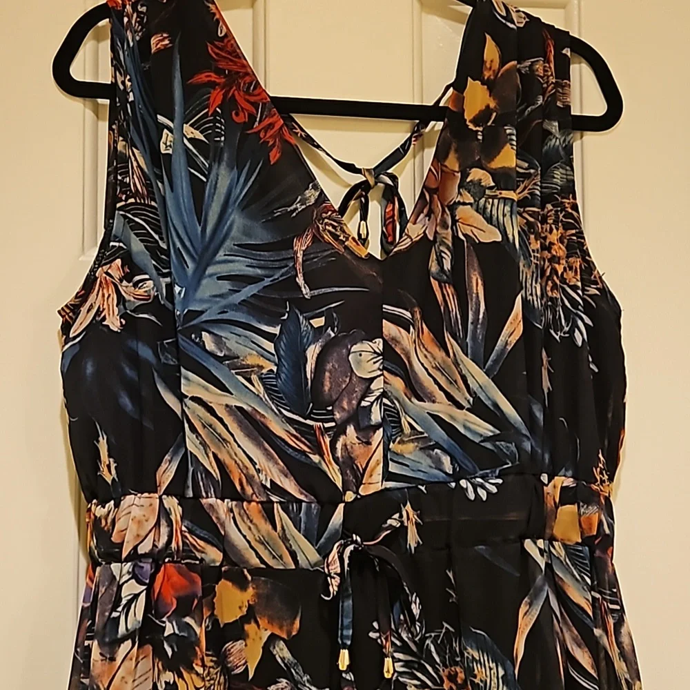 Brand unknown Long Black Floral Sundress Size 2xl - Picture 4 of 11